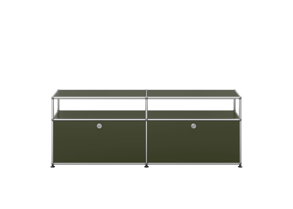 Meuble 2 cases 2 portes profondeur 350 Vert Olive